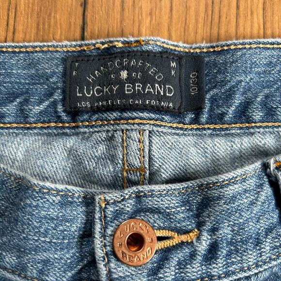 Lucky Brand Women’s Jeans Size 10/30 Distressed Holey Zip Pocket “Lucky You” - Picture 3 of 10
